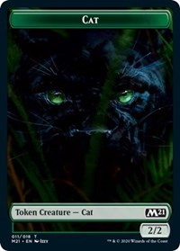 Cat (011) // Soldier Double-sided Token [Core Set 2021 Tokens] | Tabernacle Games