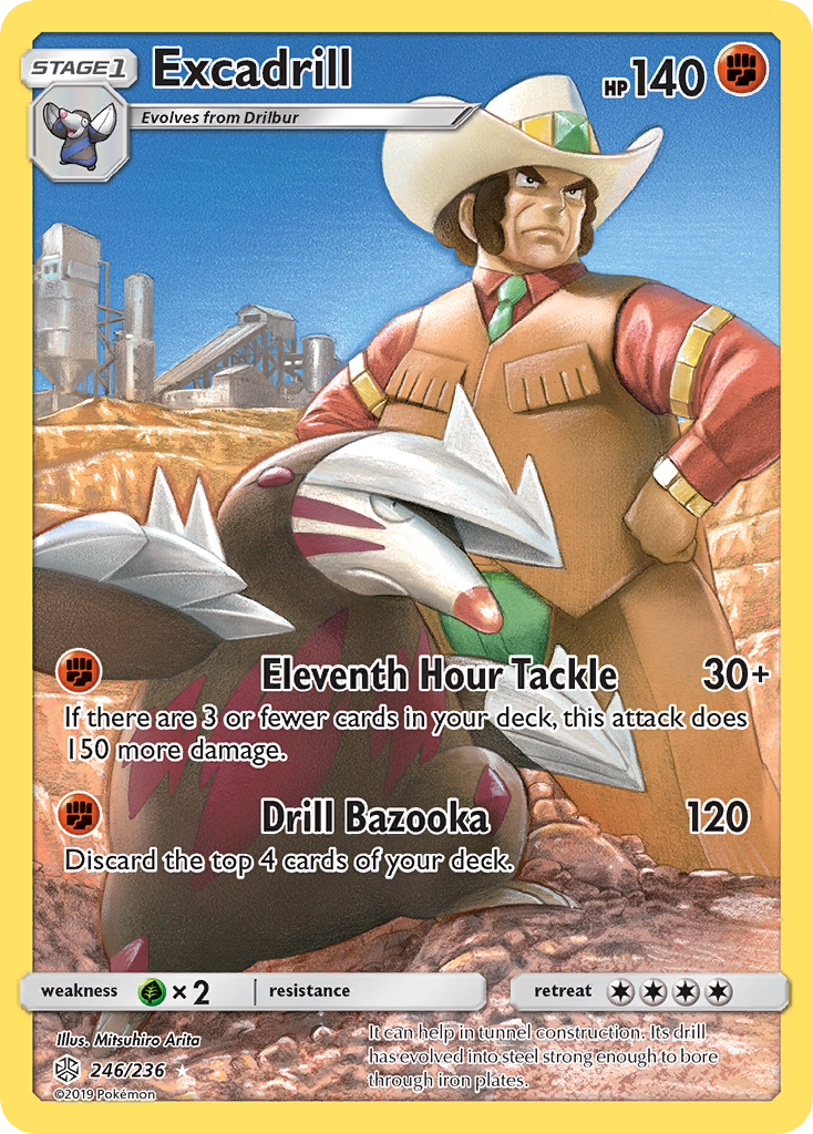 Excadrill (246/236) [Sun & Moon: Cosmic Eclipse] | Tabernacle Games