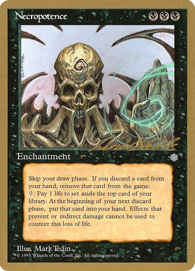 Necropotence (Leon Lindback) [Pro Tour Collector Set] | Tabernacle Games