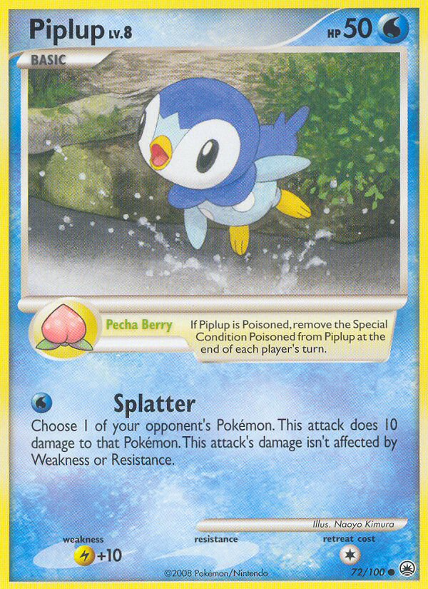 Piplup (72/100) [Diamond & Pearl: Majestic Dawn] | Tabernacle Games