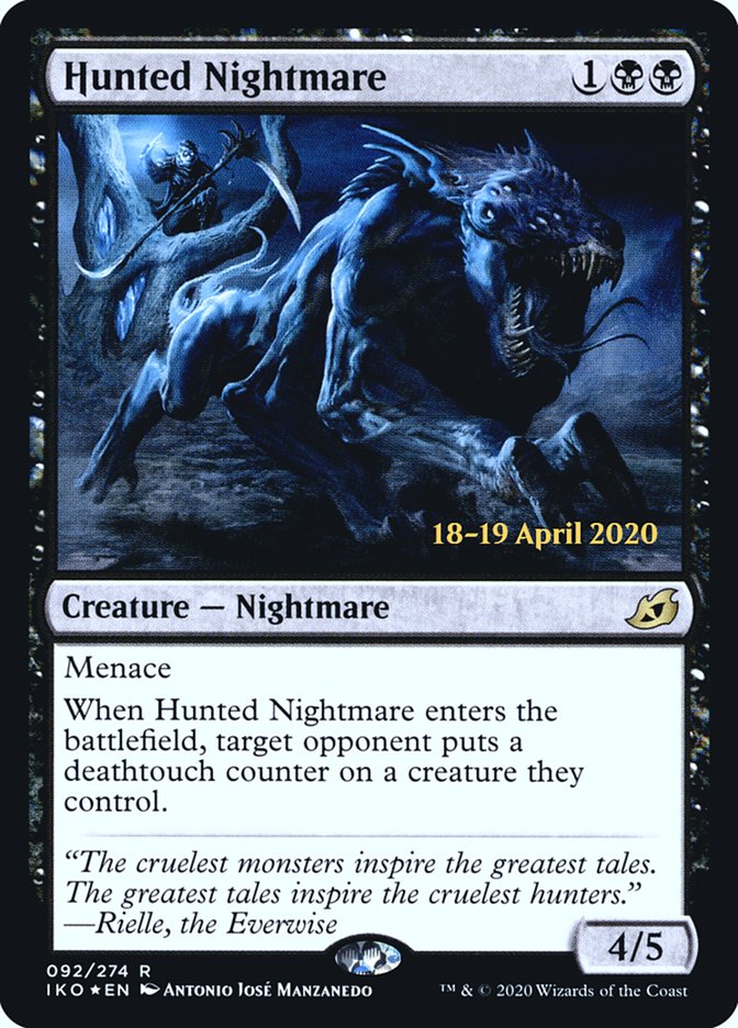 Hunted Nightmare  [Ikoria: Lair of Behemoths Prerelease Promos] | Tabernacle Games