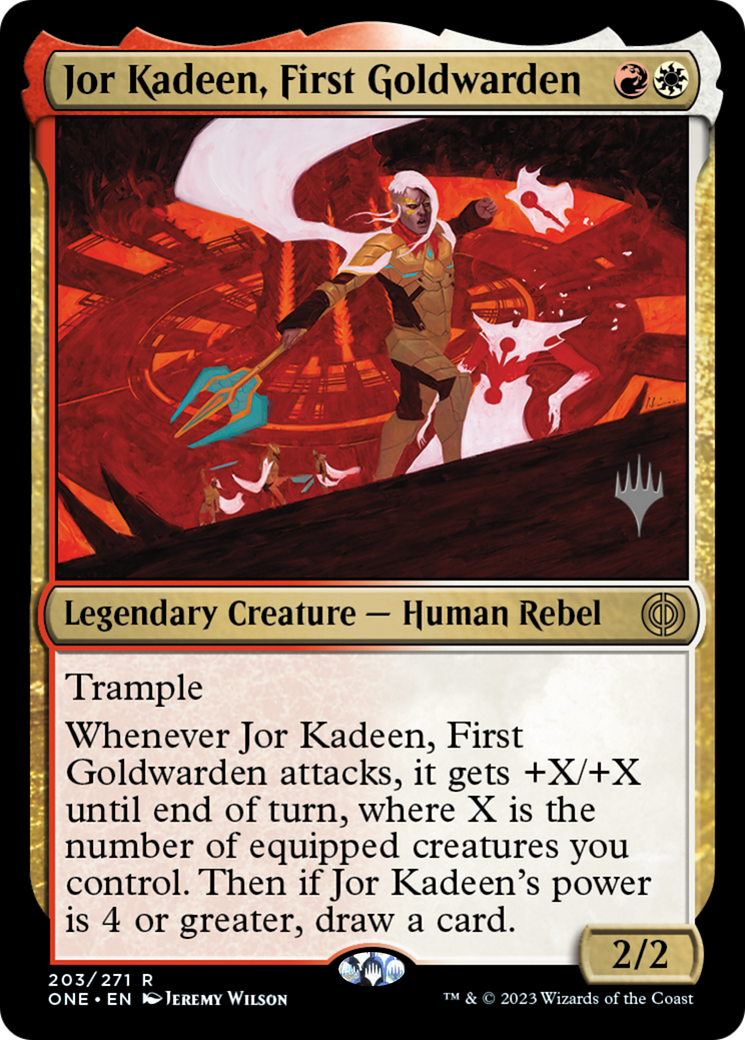 Jor Kadeen, First Goldwarden (Promo Pack) [Phyrexia: All Will Be One Promos] | Tabernacle Games