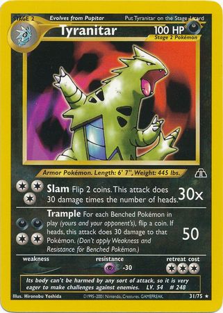 Tyranitar (31/75) [Neo Discovery Unlimited] | Tabernacle Games
