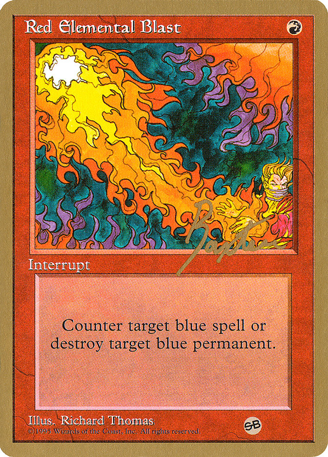 Red Elemental Blast (George Baxter) (SB) [Pro Tour Collector Set] | Tabernacle Games