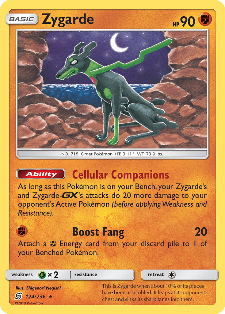 Zygarde (124/236) [Sun & Moon: Unified Minds] | Tabernacle Games