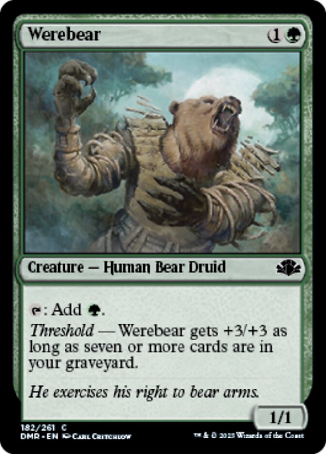 Werebear [Dominaria Remastered] | Tabernacle Games