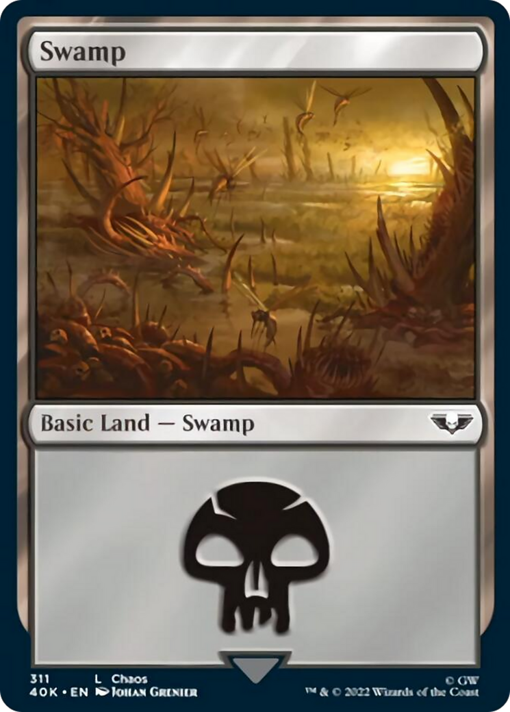 Swamp (311) [Universes Beyond: Warhammer 40,000] | Tabernacle Games