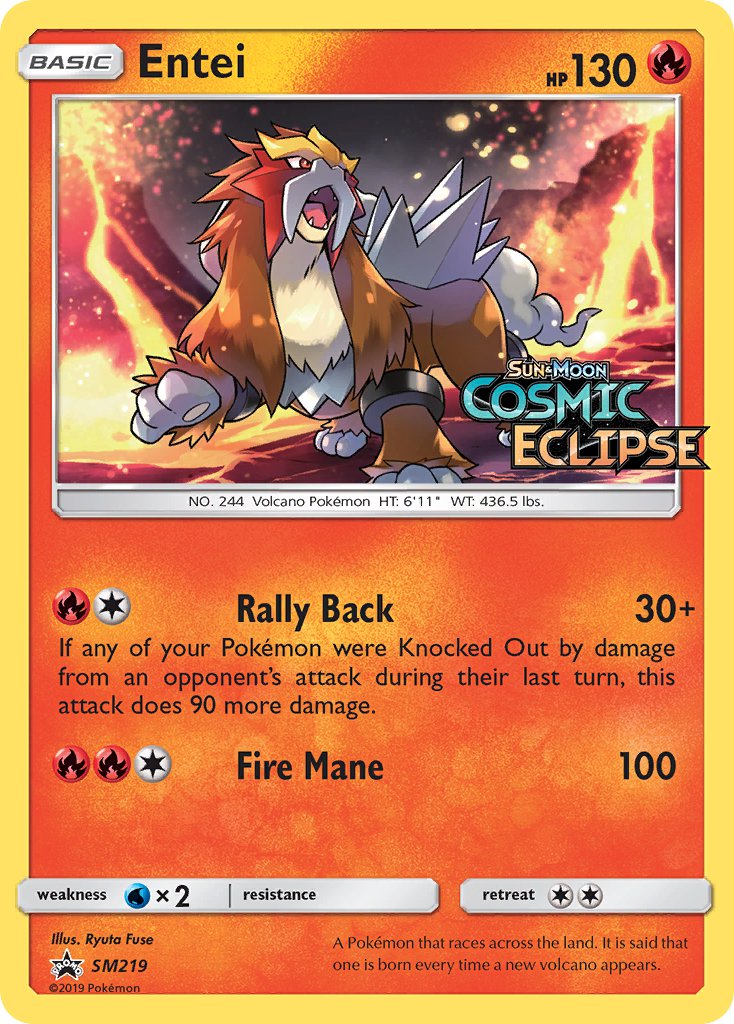 Entei (SM219) [Sun & Moon: Black Star Promos] | Tabernacle Games