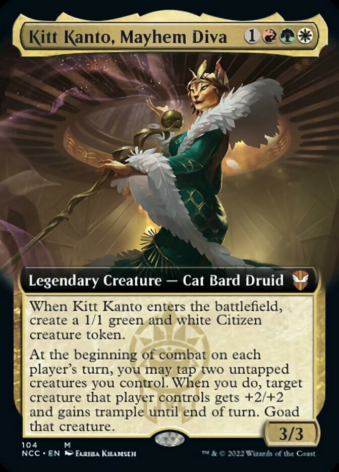 Kitt Kanto, Mayhem Diva (Extended Art) [Streets of New Capenna Commander] | Tabernacle Games