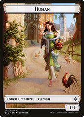 Human // Human Double-sided Token [Pioneer Challenger Decks 2022] | Tabernacle Games