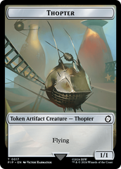 Thopter // Junk Double-Sided Token [Fallout Tokens] | Tabernacle Games