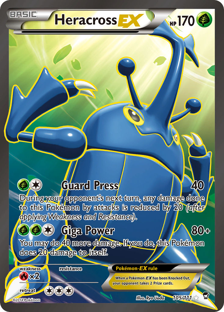 Heracross EX (105/111) [XY: Furious Fists] | Tabernacle Games