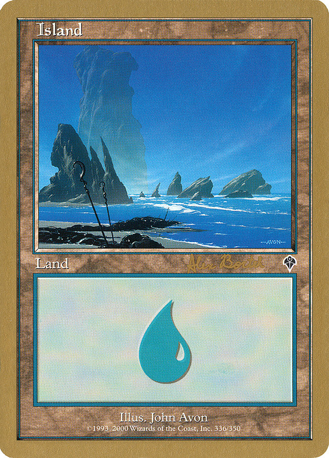 Island (ab336a) (Alex Borteh) [World Championship Decks 2001] | Tabernacle Games