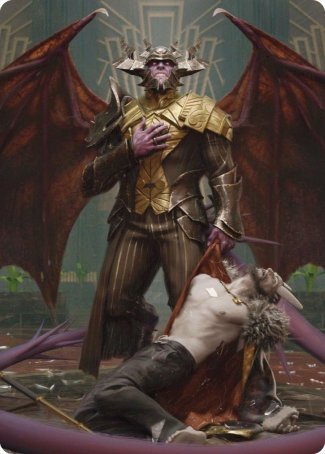 Ob Nixilis, the Adversary 1 Art Card [Streets of New Capenna Art Series] | Tabernacle Games