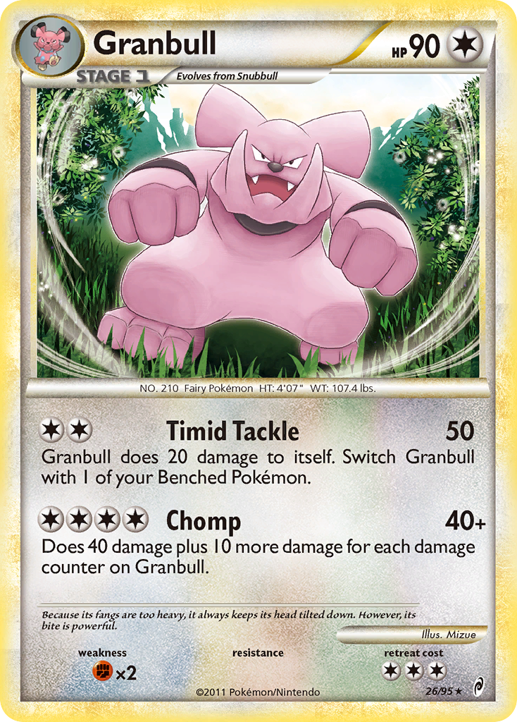 Granbull (26/95) [HeartGold & SoulSilver: Call of Legends] | Tabernacle Games