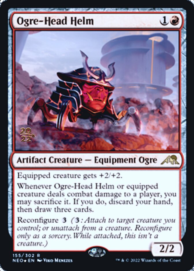 Ogre-Head Helm [Kamigawa: Neon Dynasty Prerelease Promos] | Tabernacle Games