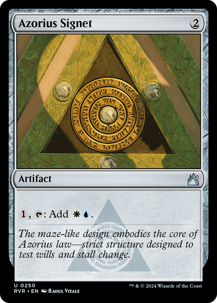 Azorius Signet [Ravnica Remastered] | Tabernacle Games