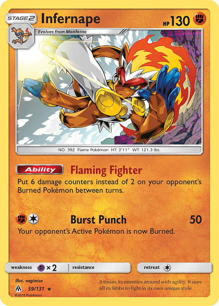 Infernape (59/131) [Sun & Moon: Forbidden Light] | Tabernacle Games