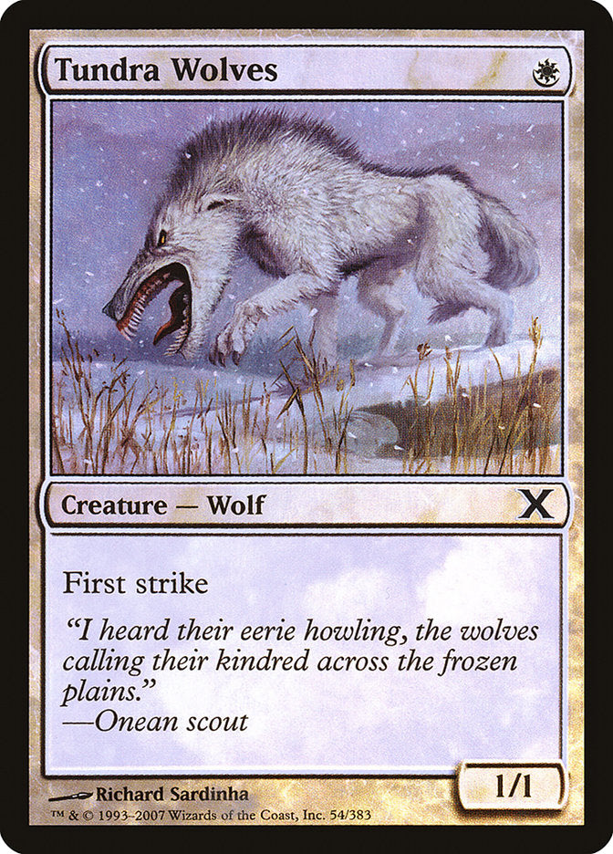 Tundra Wolves (Premium Foil) [Tenth Edition] | Tabernacle Games