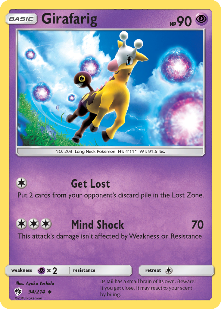 Girafarig (94/214) [Sun & Moon: Lost Thunder] | Tabernacle Games