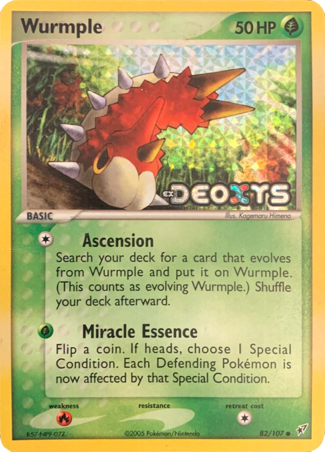 Wurmple (82/107) (Stamped) [EX: Deoxys] | Tabernacle Games