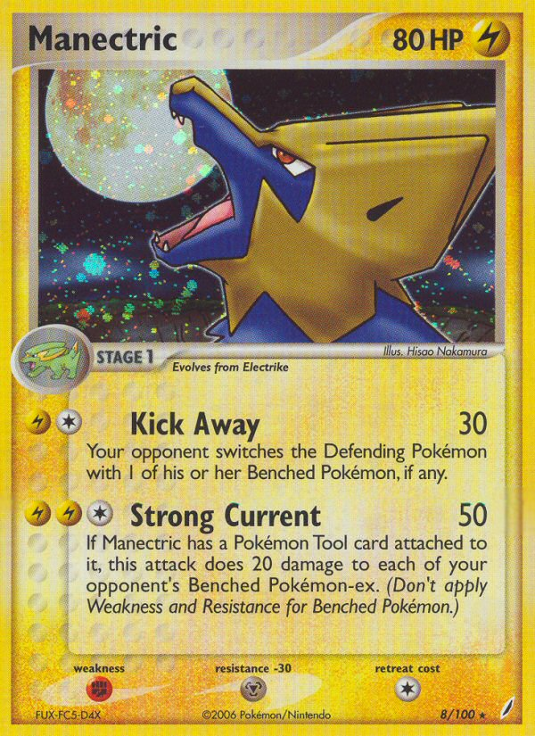 Manectric (8/100) [EX: Crystal Guardians] | Tabernacle Games