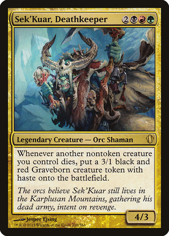 Sek'Kuar, Deathkeeper [Commander 2013] | Tabernacle Games