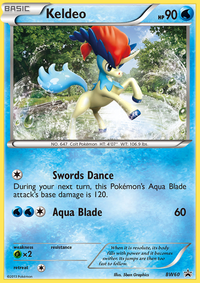 Keldeo (BW60) [Black & White: Black Star Promos] | Tabernacle Games