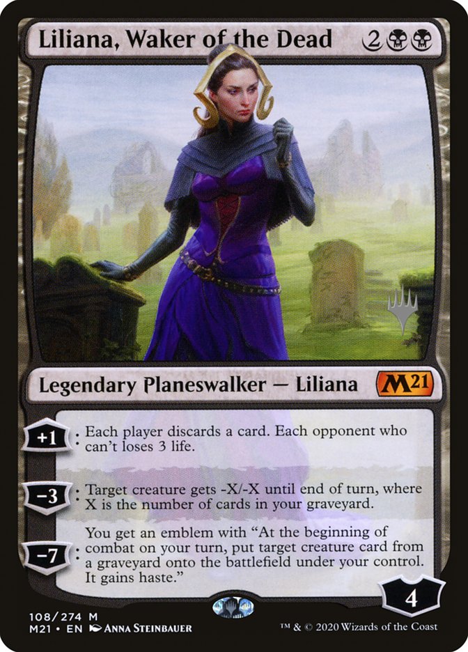 Liliana, Waker of the Dead (Promo Pack) [Core Set 2021 Promos] | Tabernacle Games