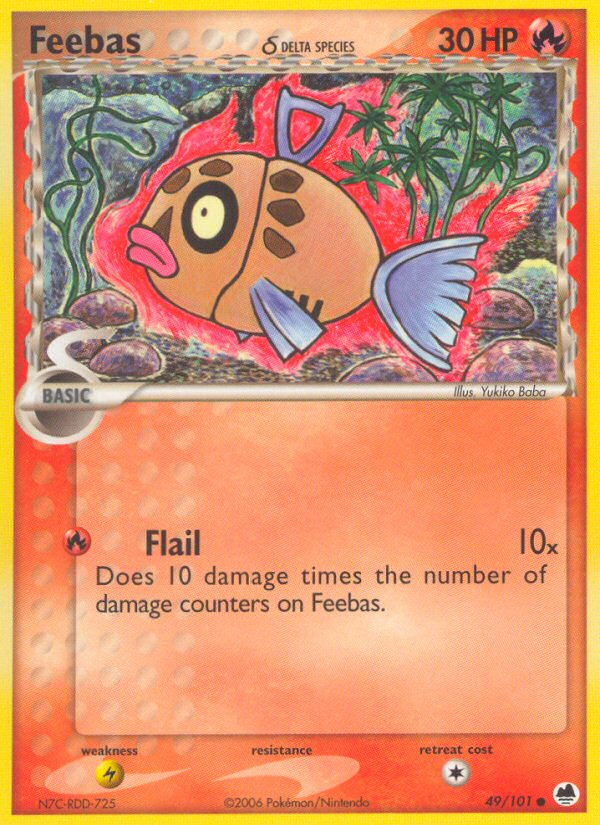 Feebas (49/101) (Delta Species) [EX: Dragon Frontiers] | Tabernacle Games