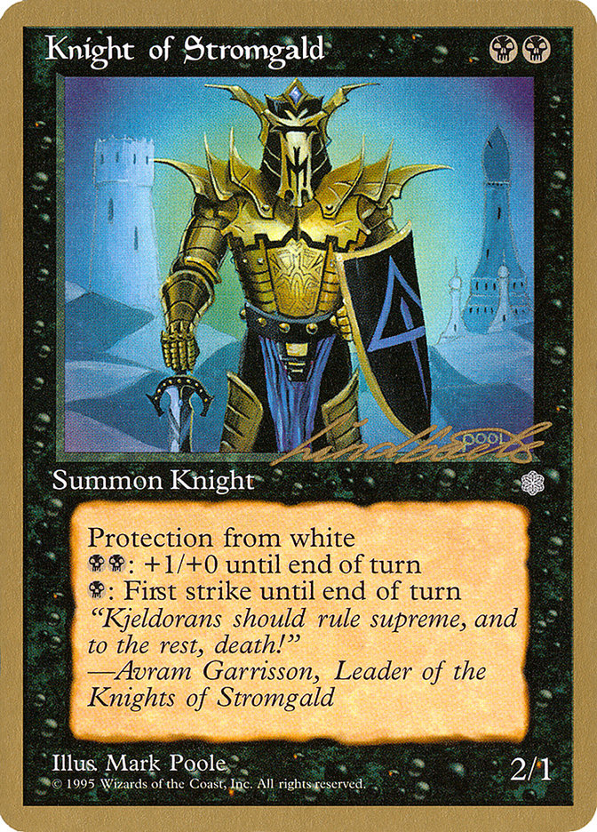 Knight of Stromgald (Leon Lindback) [Pro Tour Collector Set] | Tabernacle Games