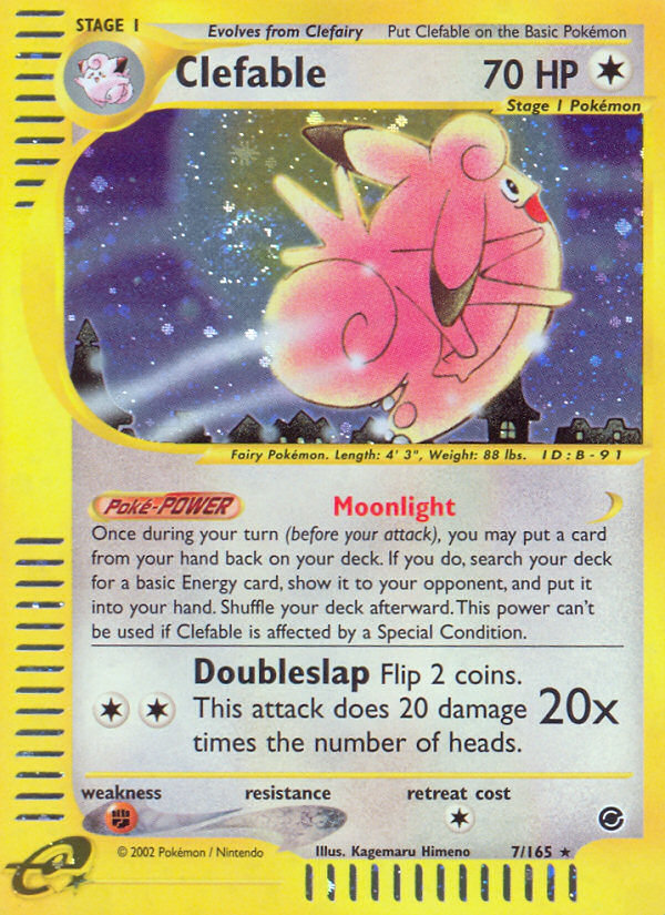 Clefable (7/165) [Expedition: Base Set] | Tabernacle Games
