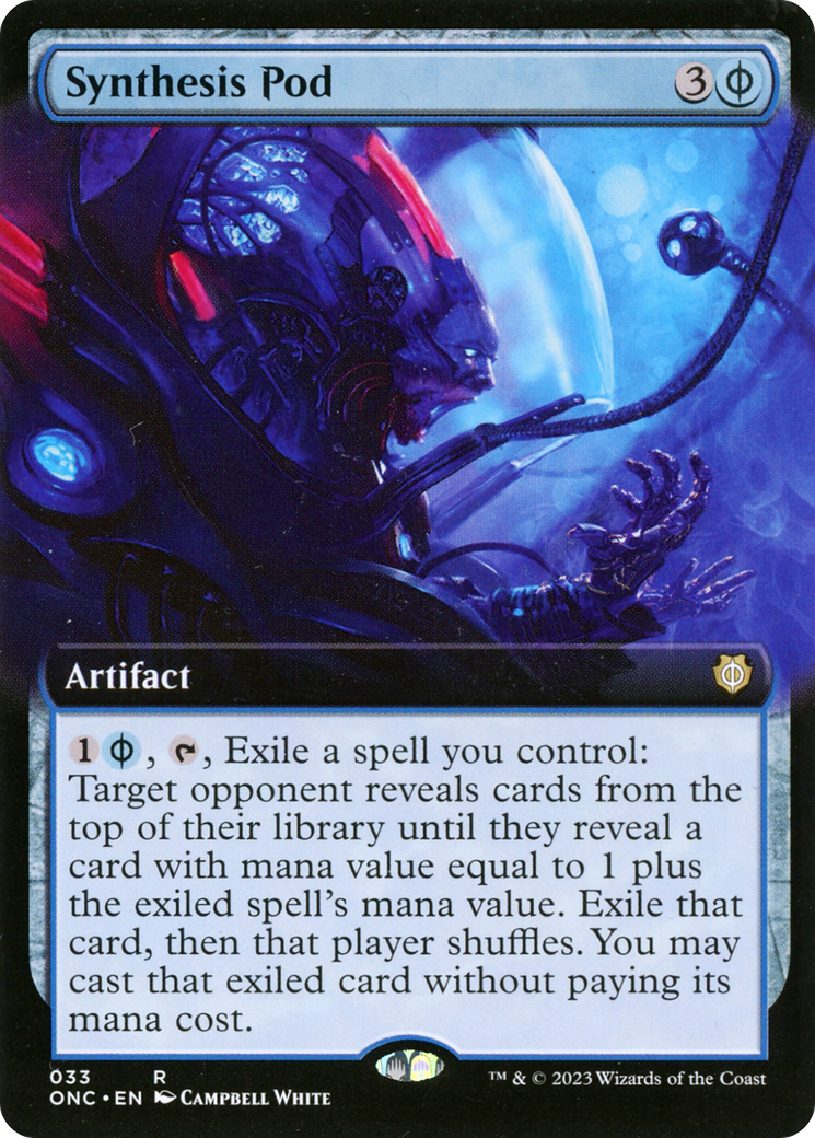 Synthesis Pod (Extended Art) [Phyrexia: All Will Be One Commander] | Tabernacle Games