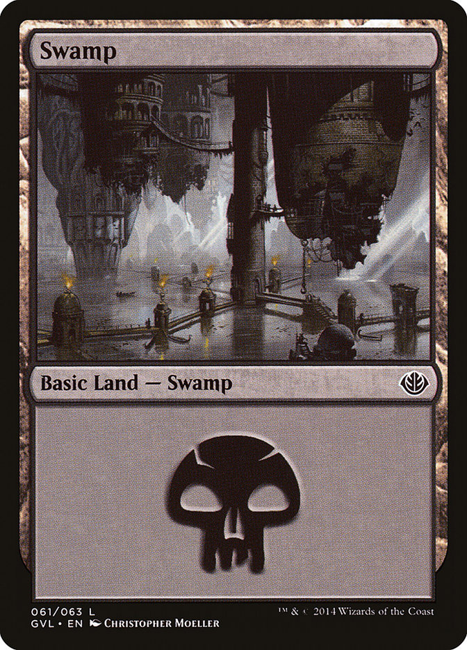 Swamp (61) (Garruk vs. Liliana) [Duel Decks Anthology] | Tabernacle Games