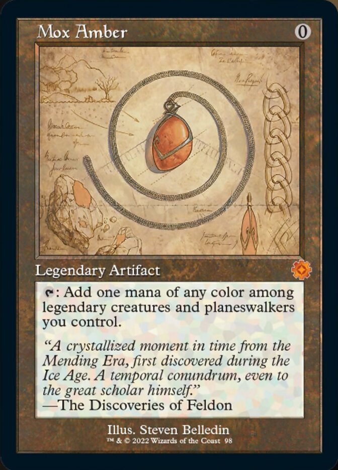 Mox Amber (Retro Schematic) [The Brothers' War Retro Artifacts] | Tabernacle Games