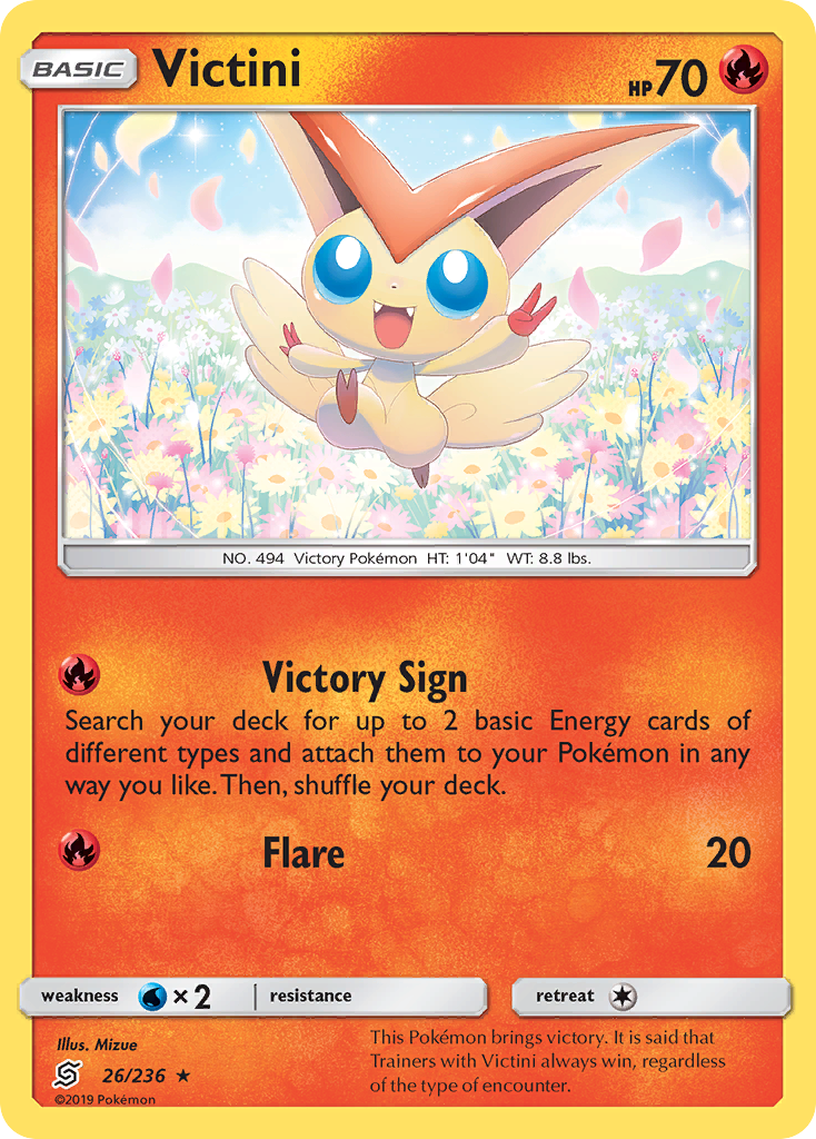 Victini (26/236) [Sun & Moon: Unified Minds] | Tabernacle Games