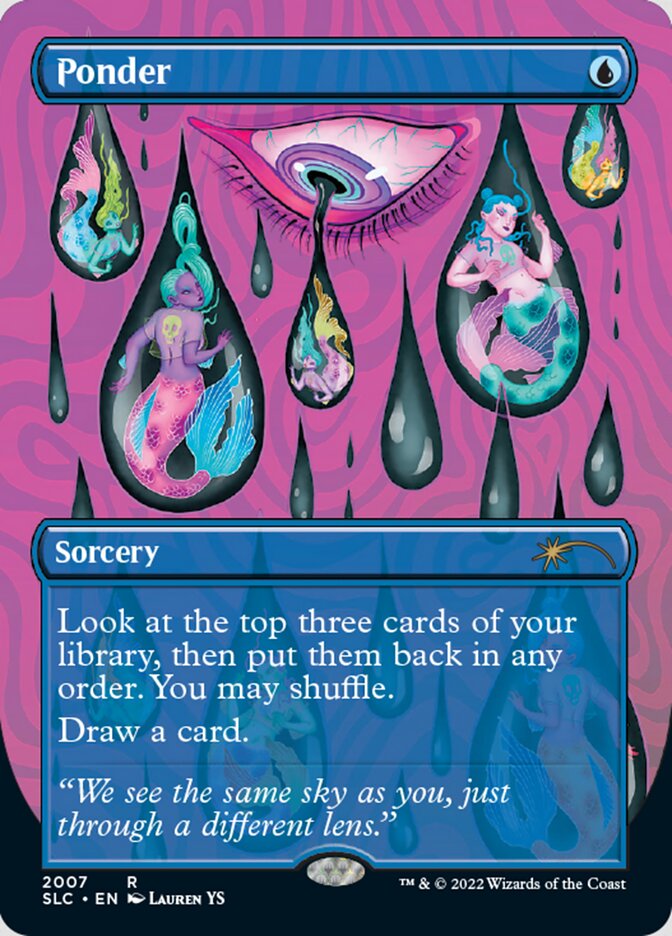 Ponder (Borderless) [Secret Lair 30th Anniversary Countdown Kit] | Tabernacle Games