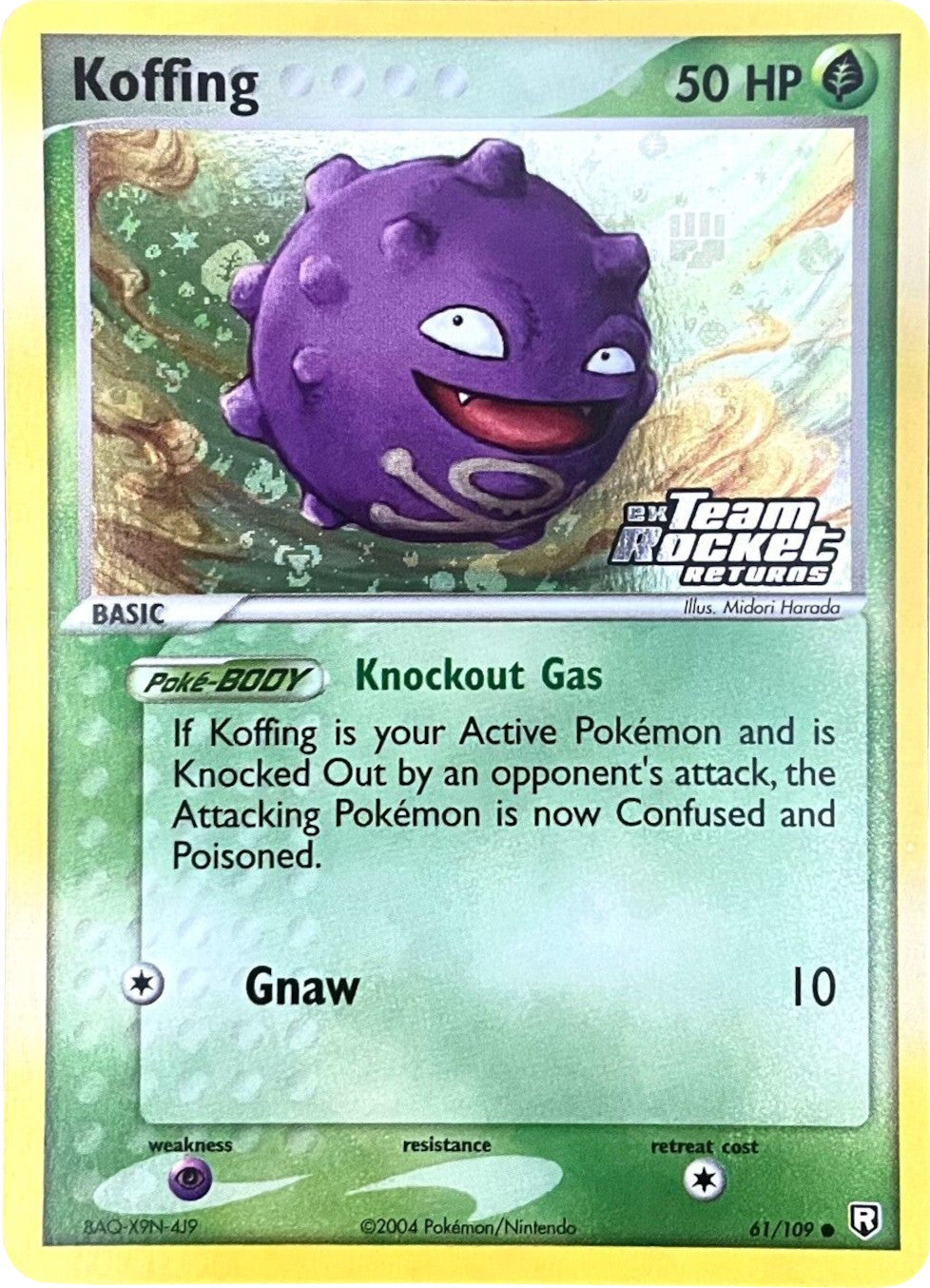 Koffing (61/109) (Stamped) [EX: Team Rocket Returns] | Tabernacle Games