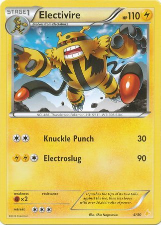 Electivire (4/30) [XY: Trainer Kit 3 - Pikachu Libre] | Tabernacle Games