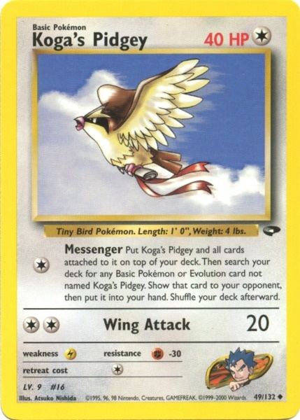 Koga's Pidgey (49/132) [Gym Challenge Unlimited] | Tabernacle Games