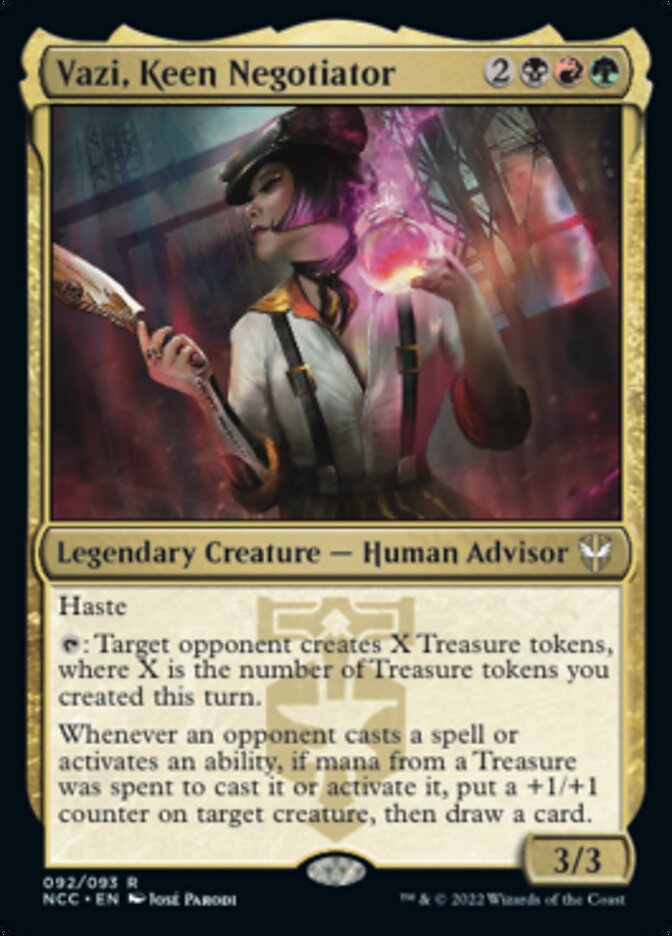 Vazi, Keen Negotiator [Streets of New Capenna Commander] | Tabernacle Games