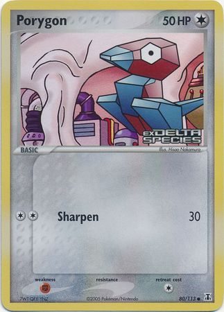 Porygon (80/113) (Stamped) [EX: Delta Species] | Tabernacle Games