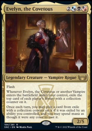 Evelyn, the Covetous (Promo Pack) [Streets of New Capenna Promos] | Tabernacle Games