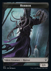 Horror // Centaur Double-sided Token [Commander Legends: Battle for Baldur's Gate Tokens] | Tabernacle Games