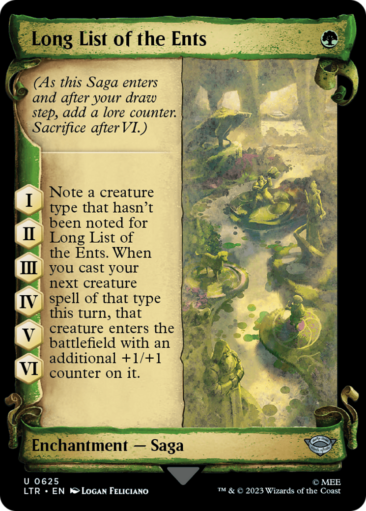 Long List of the Ents [The Lord of the Rings: Tales of Middle-Earth Showcase Scrolls] | Tabernacle Games