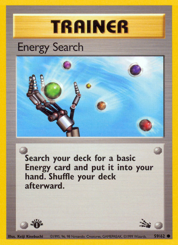 Energy Search (59/62) [Fossil 1st Edition] | Tabernacle Games