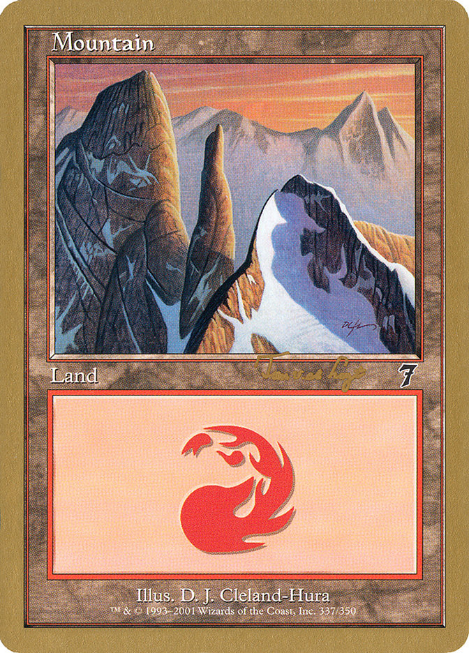 Mountain (337) (Tom van de Logt) [World Championship Decks 2001] | Tabernacle Games