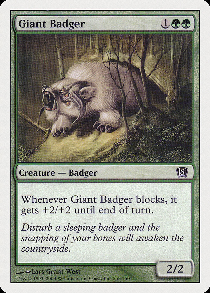 Giant Badger [Eighth Edition] | Tabernacle Games