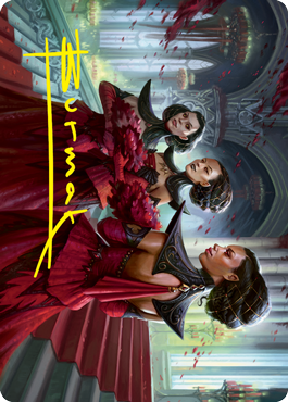 Olivia's Attendants Art Card (Gold-Stamped Signature) [Innistrad: Crimson Vow Art Series] | Tabernacle Games