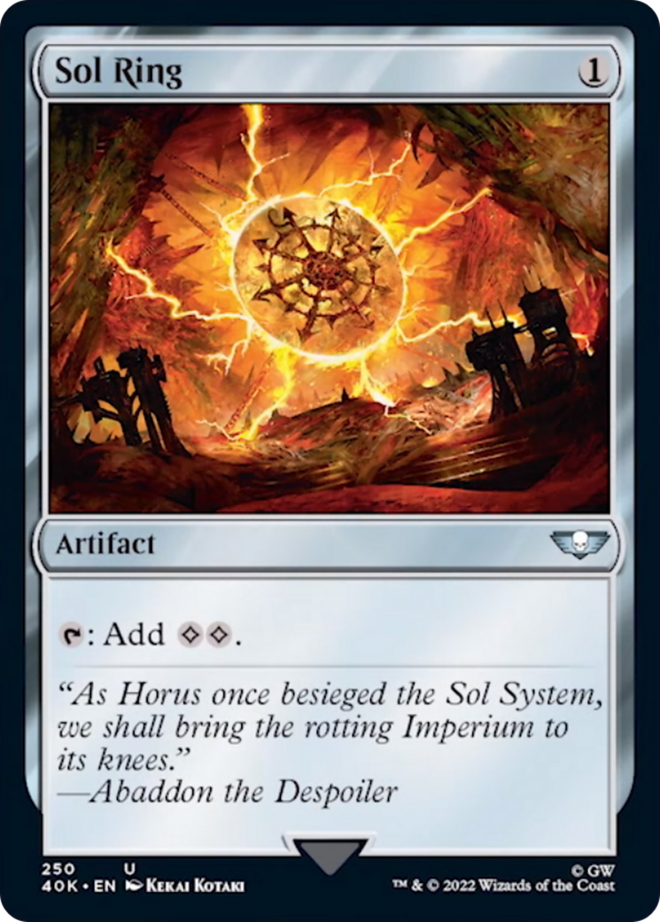 Sol Ring (250) [Universes Beyond: Warhammer 40,000] | Tabernacle Games